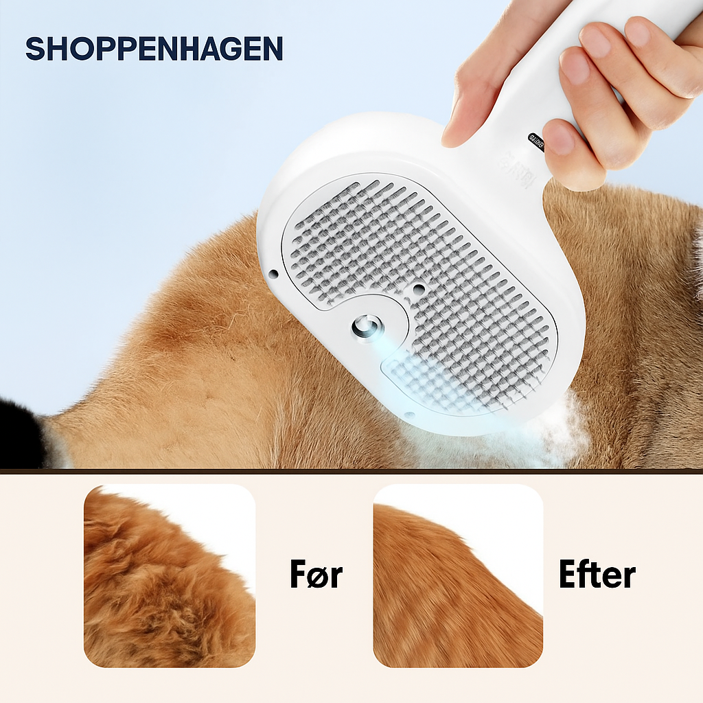 Steami Pro™ Professionel Pelsplejebørste til Kæledyr