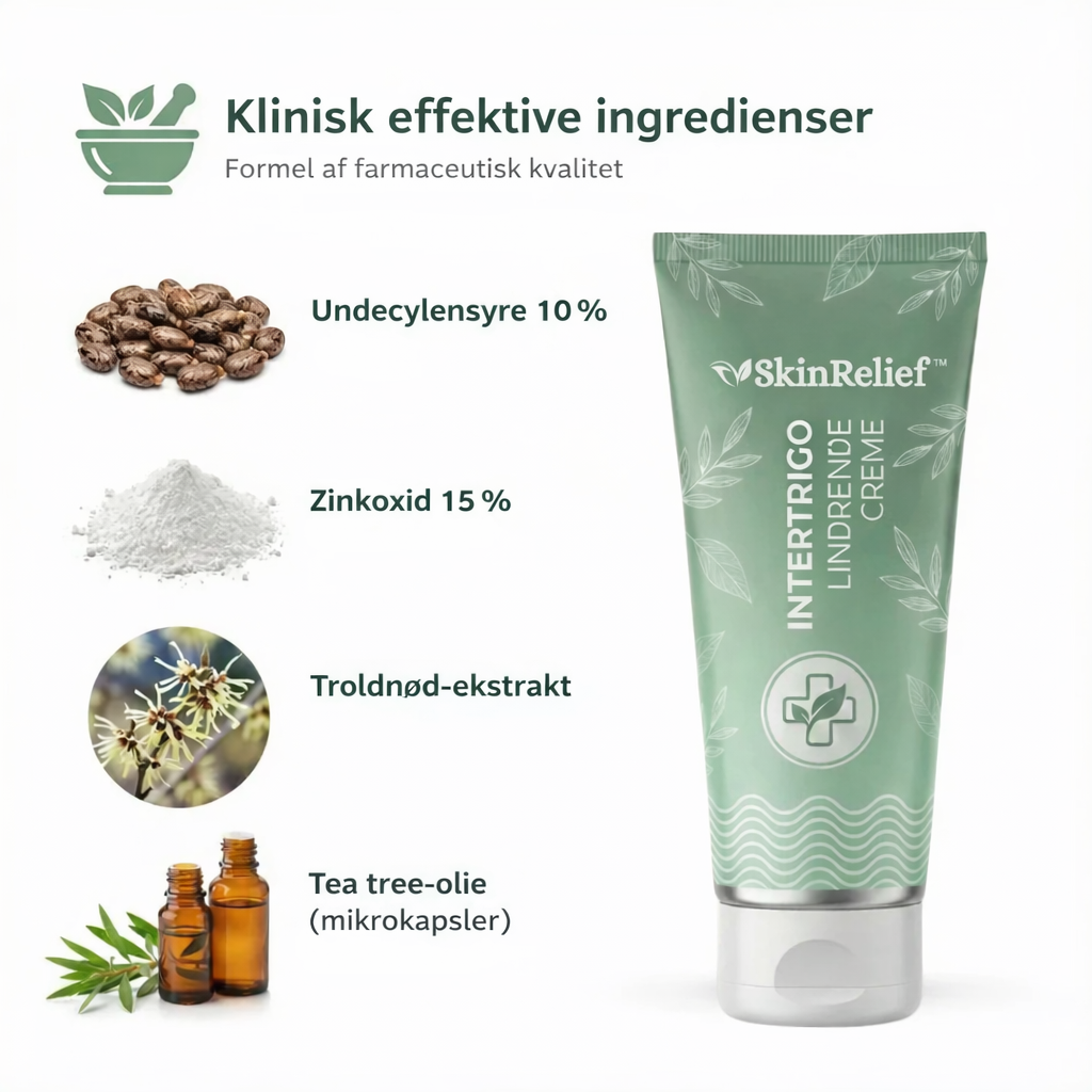 SkinRelief™ Intertrigo Beroligende Creme | Behandler 99 % af hudfolderudslæt fra første anvendelse