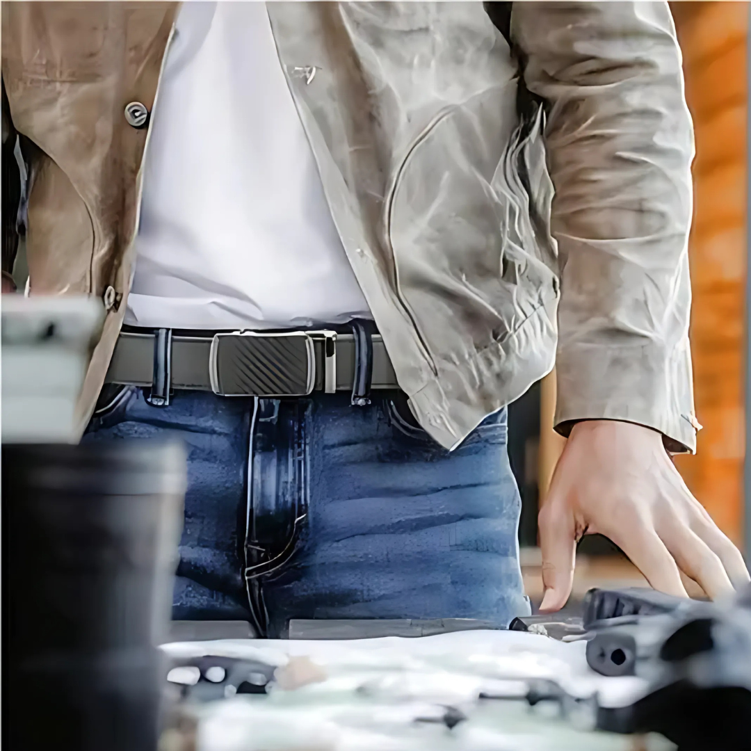 Icone™ ClassicMensBelt 1+1 GRATIS: Komfortabelt Klassisk Justerbart Spænde Bælte Til Mænd