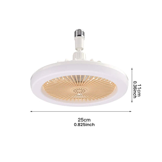 2-i-1 ventilator og loftlampe med fjernbetjening