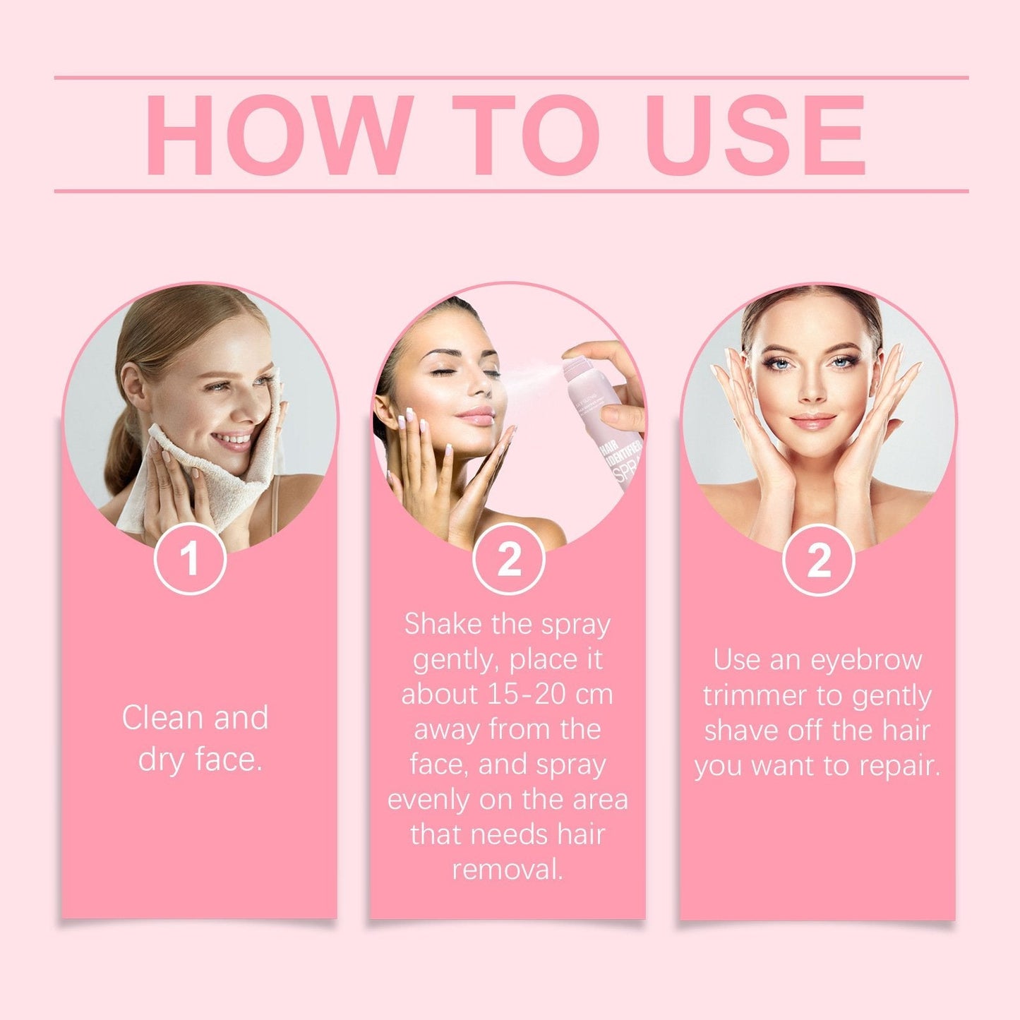 HairIdentifier 1+1 GRATIS: Let At Bruge Ansigtshår Identifikator Spray Med Barbermaskiner