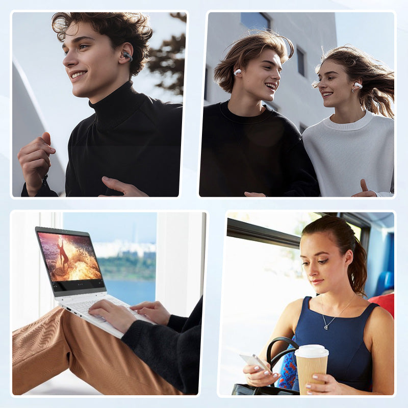 SmartEarbuds: Trådløs Øreklips Bluetooth-Ørepropper Med Smart Skærm Display