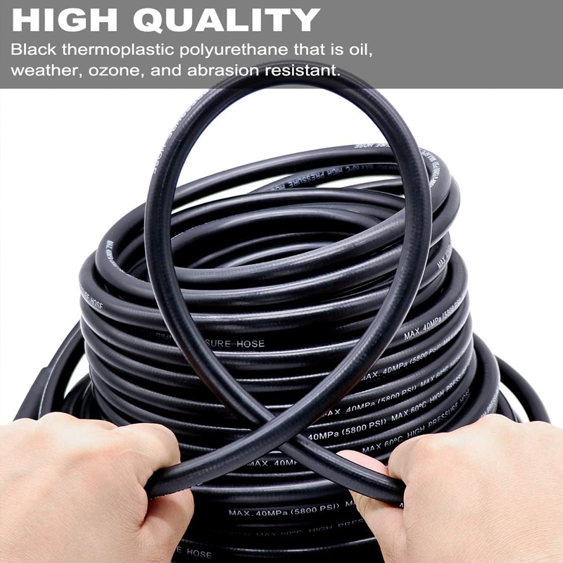 🚿 afløbsrensningssæt – højtryksdyse og slange til tilstoppede afløb/rør, kompatibel med de fleste højtryksrensere 🔧