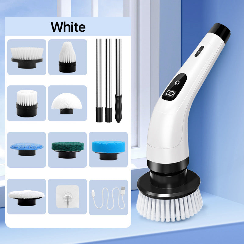 9-in-1 Electric Cleaning Brush™ - 6 Interchangeable Heads with IPX7 Waterproof Rating for Bathroom & Car Cleaning 🚿🚗🧽 50% OFF LIMITED SALE! ✨