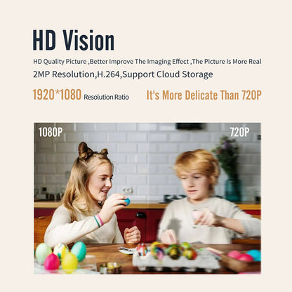 Wi-Fi smart sikkerhedskamera til hjemmet med nattesyn