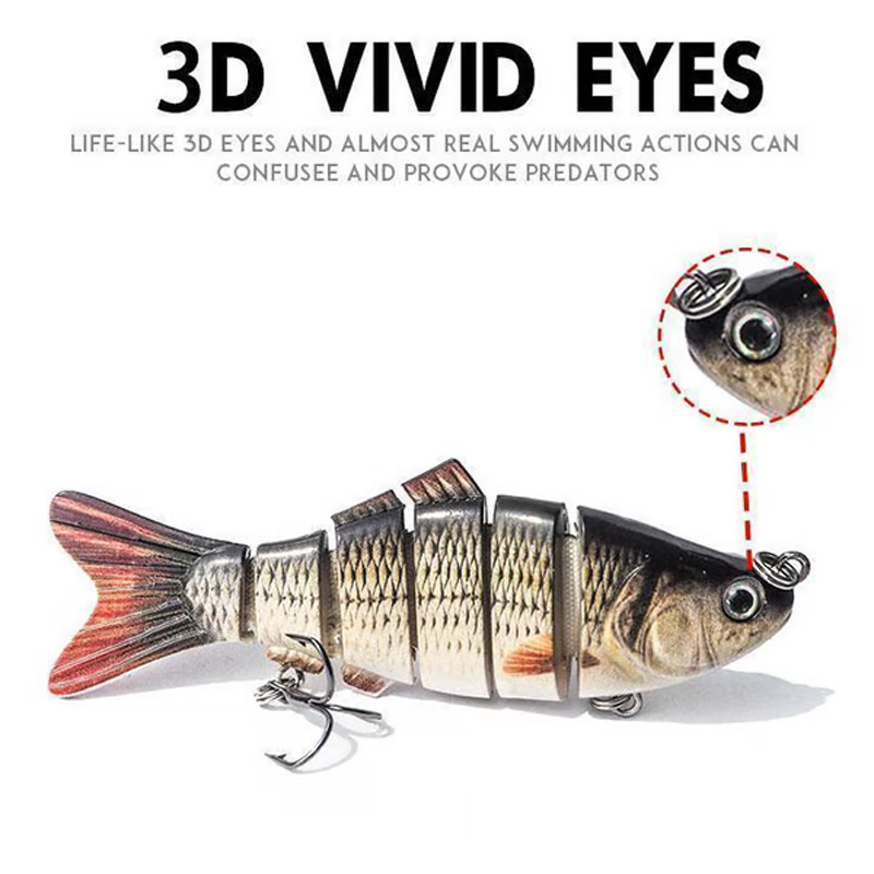 🎣 50% RABAT! 🐟 Multi-segmenteret bionisk svømmende kunstagn