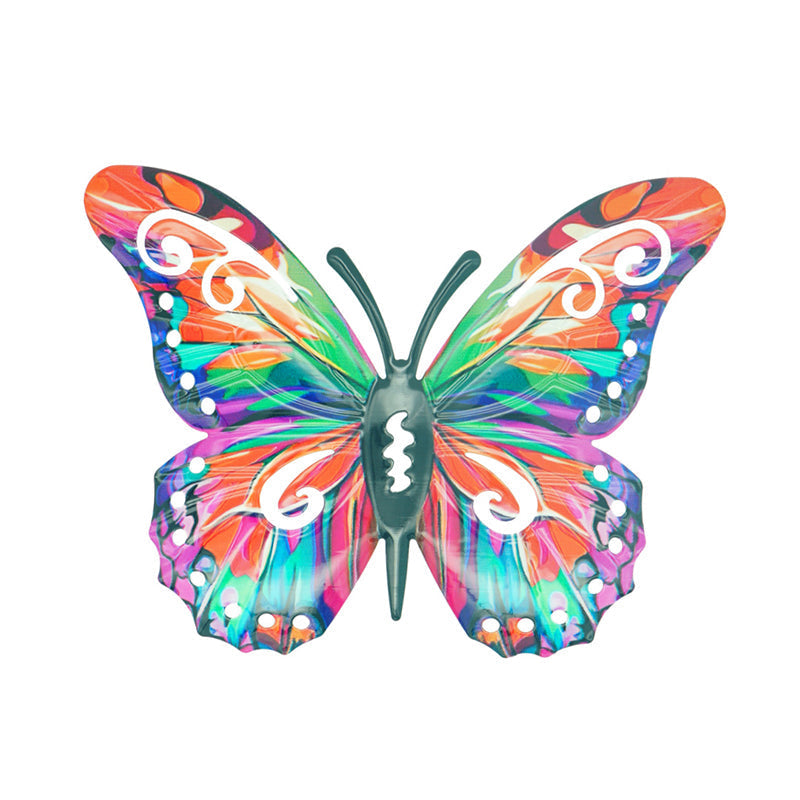 🦋 Metal-vægdekoration formet som en sommerfugl ✨——🌳 Udendørsdekoration