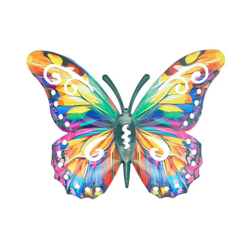 🦋 Metal-vægdekoration formet som en sommerfugl ✨——🌳 Udendørsdekoration