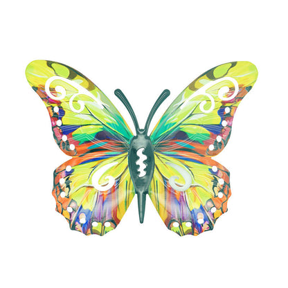 🦋 Metal-vægdekoration formet som en sommerfugl ✨——🌳 Udendørsdekoration