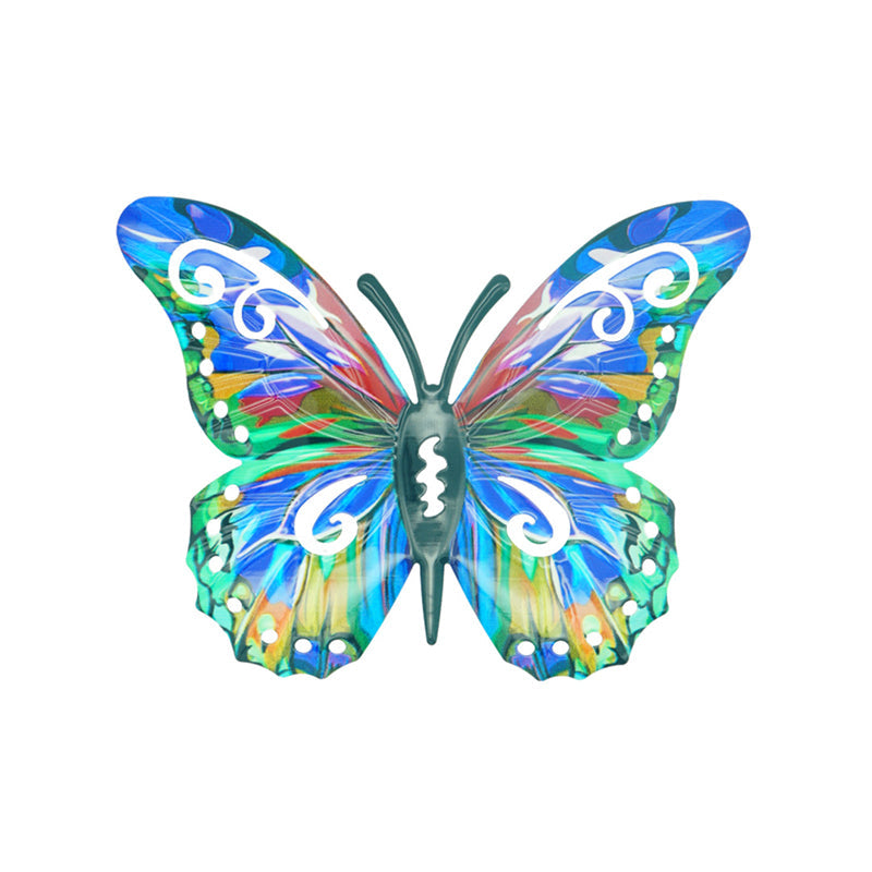 🦋 Metal-vægdekoration formet som en sommerfugl ✨——🌳 Udendørsdekoration