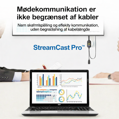 StreamCast Pro™ Trådløs skærmspejling – Større billede direkte på dit TV
