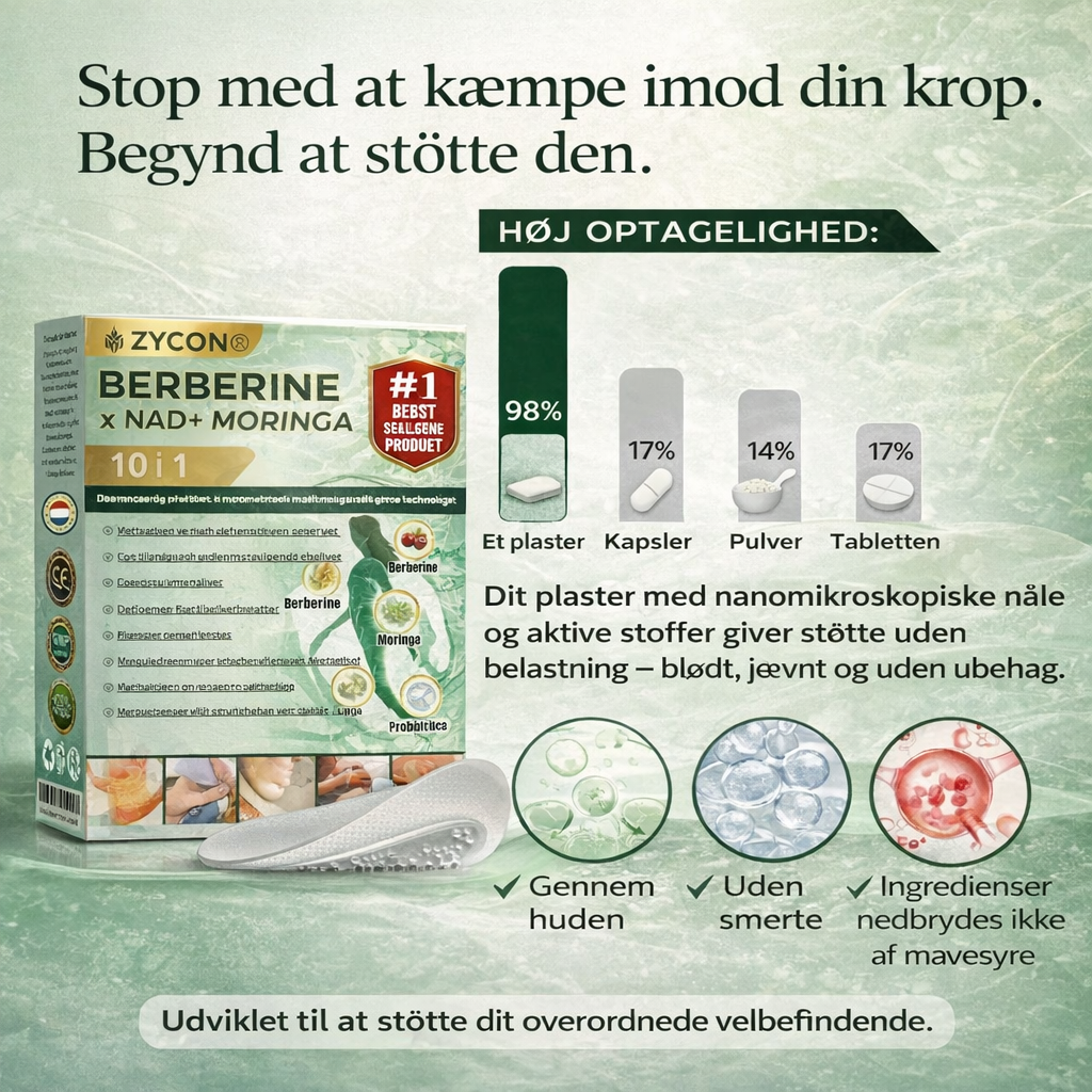 Zycon® Nano Micronålsplåster – 28 dagars metabolismstöd