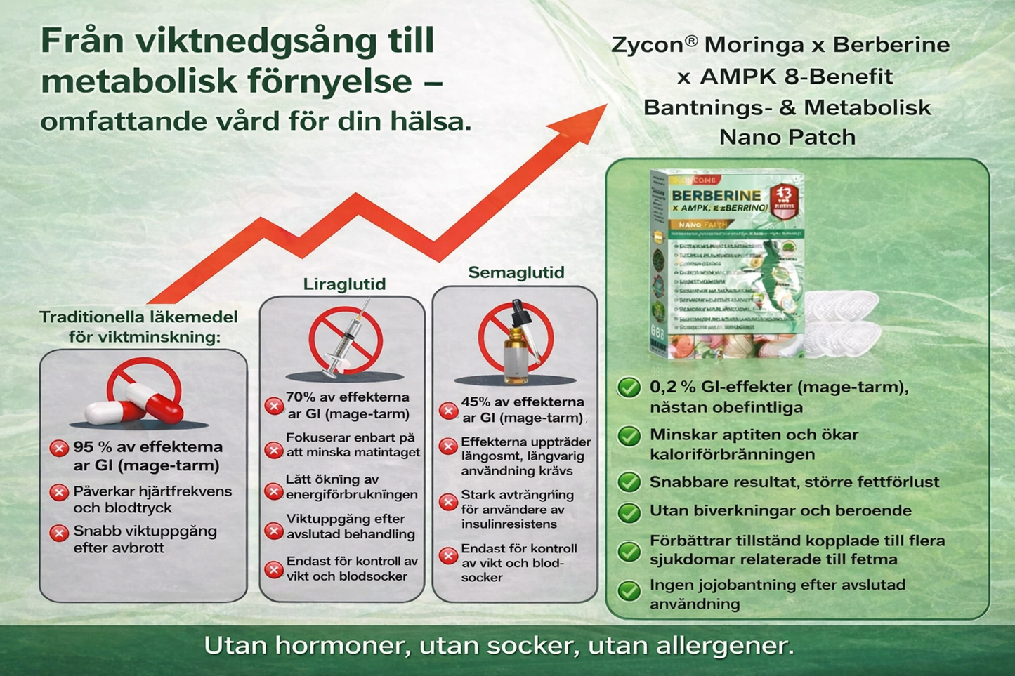 Zycon® Nano Micronålsplåster – 28 dagars metabolismstöd